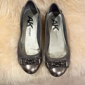 Women's Pewter Ballet Flats